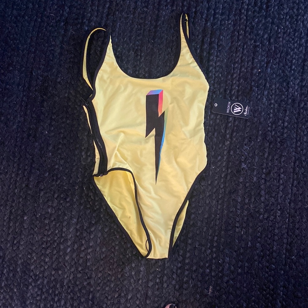 WILDFOX Swim - Yellow Lightning One piece